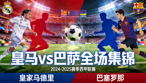 皇家马德里对阵巴塞罗那全场集锦视频封面图